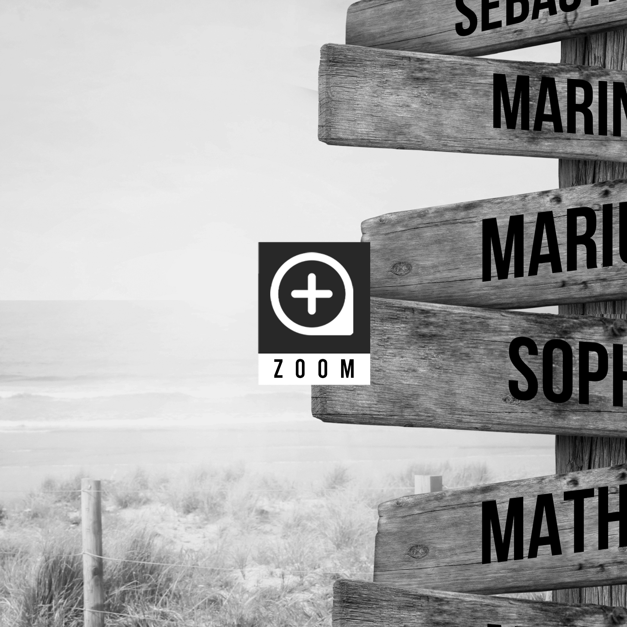 Unik® | Tableau Prénoms Plage Personnalisable - Unik Galerie