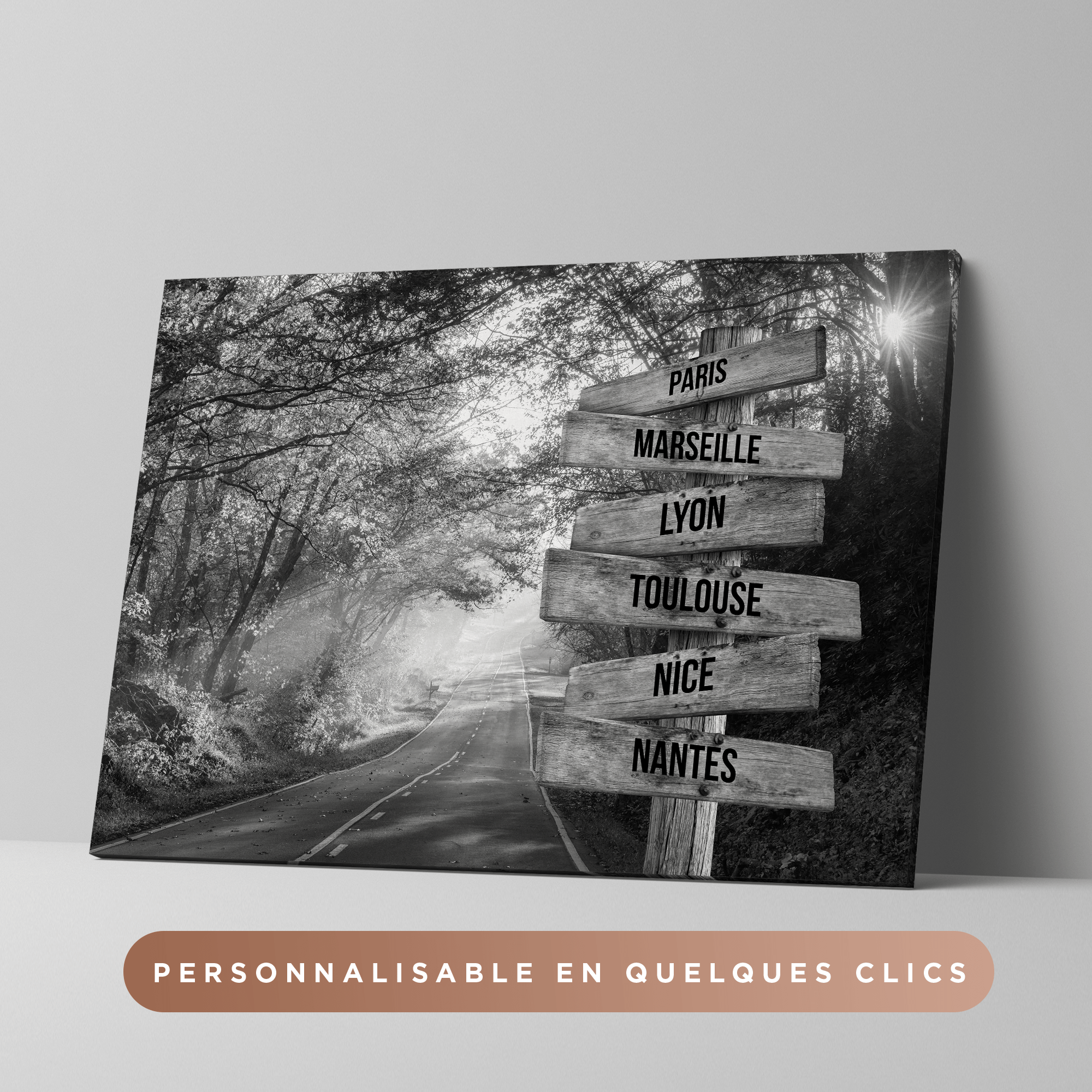 Unik® | Tableau Ville Personnalisable 