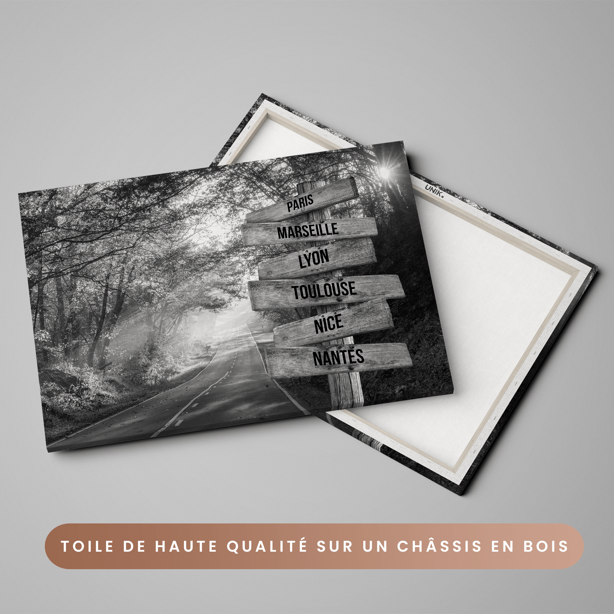 Unik® | Tableau Ville Personnalisable 