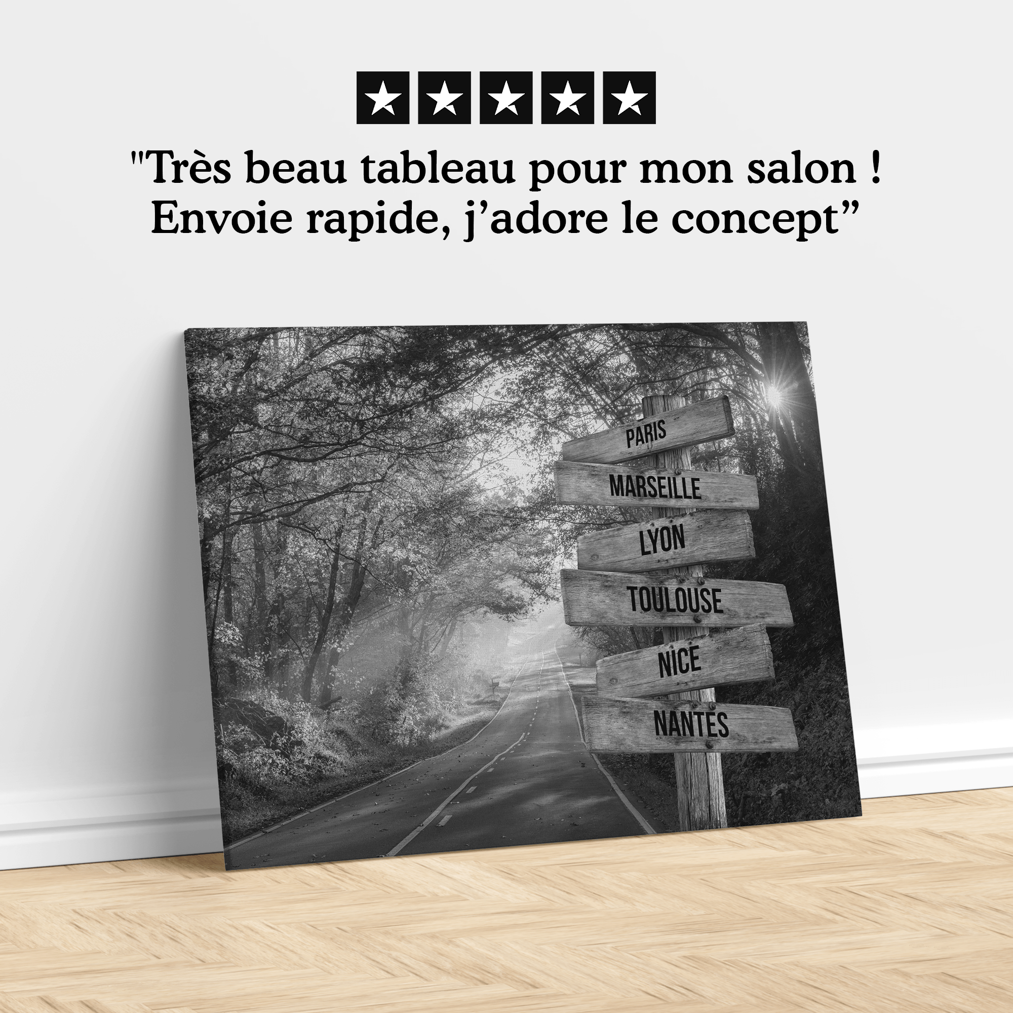 Unik® | Tableau Ville Personnalisable 