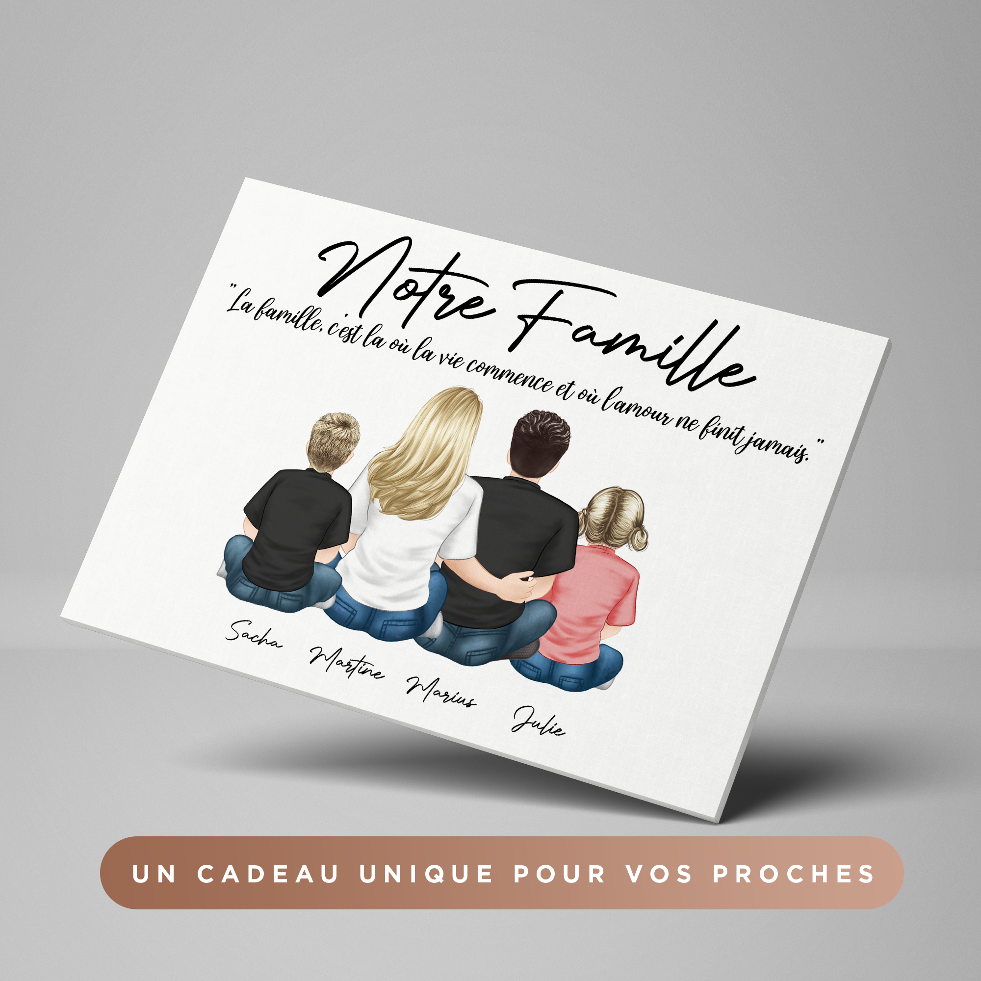 Cadre personnalisé famille -  France