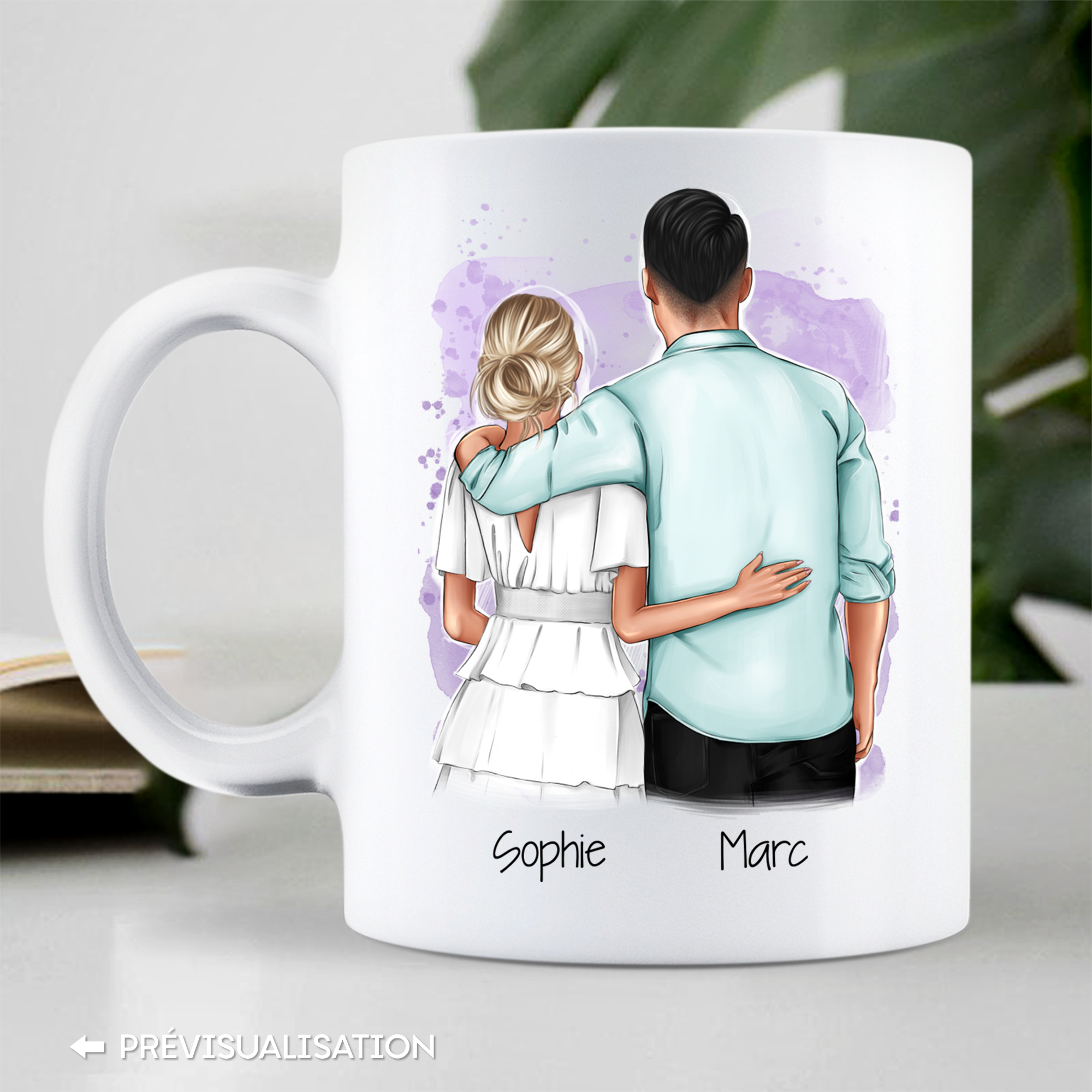 Unik® | Mug Couple Personnalisable 